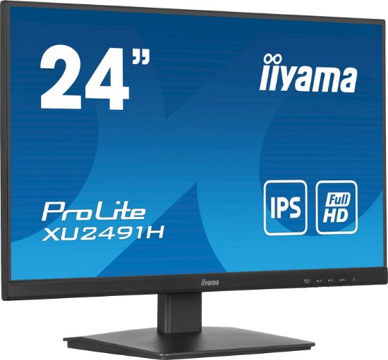 Image de iiyama ProLite écran plat de PC 60,5 cm (23.8") 1920 x 1080 pixels Full HD LED Noir (XU2491H-B1)