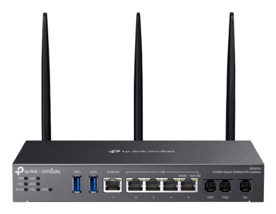Image de TP-Link Omada AX3000 routeur sans fil Gigabit Ethernet Bi-bande (2,4 GHz / 5 GHz) Noir (DR3650V)