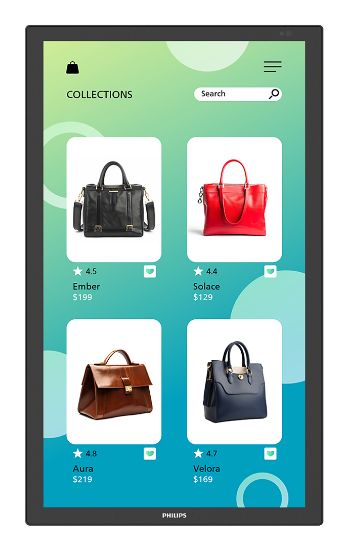 Image de Philips 3000 series Écran d'affichage dynamique Écran plat interactif 80 cm (31.5") LCD Wifi 350 cd/m² Full HD Noir Écran tactile Intégré dans le processeur Android 24/7 (32BDL3751T/00)