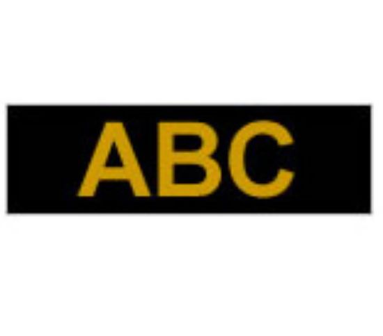 Image de Brother Gloss Laminated Labelling Tape - 24mm, Gold/Black ruban d'étiquette TZ (TZ-354)