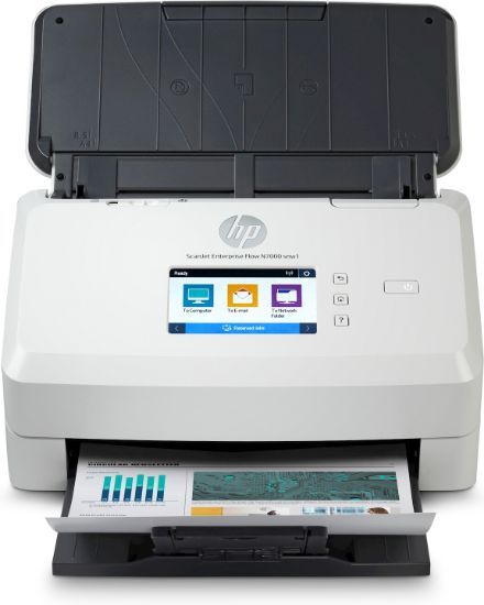 Image de HP Scanjet Enterprise Flow N7000 Alimentation feuille à feuille de scanner 600 x 600 DPI A4 Blanc (6FW10A#B19)