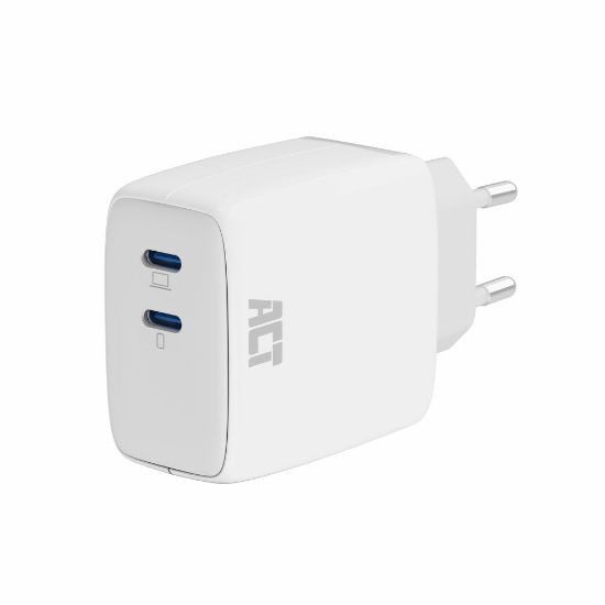 Image de ACT chargeur d'appareils mobiles Universel Blanc Secteur Charge rapide Auto (AC2165)