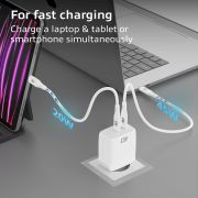 Image de ACT chargeur d'appareils mobiles Universel Blanc Secteur Charge rapide Auto (AC2165)