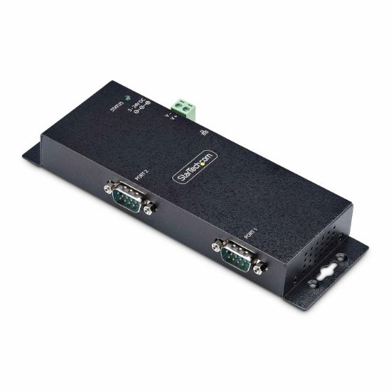 Image de StarTech.com Adaptateur Série vers Ethernet à 2 Ports, Serveur de Périphériques Série IP pour Périphériques RS232 Distants, Montage Mural/ Rail DIN, Boîtier Métalliqu ... (I23-SERIAL-ETHERNET)