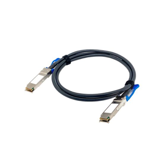 Image de QNAP câble InfiniBand et à fibres optiques 1,5 m QSFP28 Noir (CAB-DAC15M-Q28)