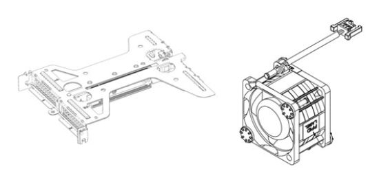 Image de DELL pièce et accessoire pour systèmes de refroidissement d'ordinateurs Kit de montage (330-BCYP)