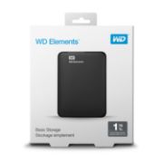 Image de Western Digital WD Elements Portable disque dur externe 1000 Go Noir (WDBUZG0010BBK-WESN)