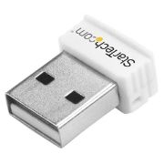 Image de StarTech.com Mini Clé USB Sans Fil N 150 Mbps - Adaptateur USB WiFi 802.11n/g 1T1R - Blanc (USB150WN1X1W)