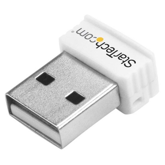 Image de StarTech.com Mini Clé USB Sans Fil N 150 Mbps - Adaptateur USB WiFi 802.11n/g 1T1R - Blanc (USB150WN1X1W)