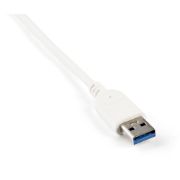 Image de StarTech.com Hub USB à 3 Ports avec Ethernet, USB-A, Gigabit Ethernet/GbE, USB 5Gbps, Design Robuste, Alimentation par Bus, Hub USB 3.0 Portable pour Ordinateur Portable (ST3300G3UA)