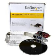 Image de StarTech.com Carte PCI Express à 3 ports USB 3.0 et 1 port Gigabit Ethernet avec UASP (PEXUSB3S3GE)