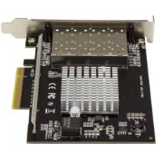 Image de StarTech.com Carte réseau PCI Express pour serveur à 4 ports SFP+ 10 Gigabit Ethernet - Chipset Intel XL710 (PEX10GSFP4I)