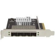 Image de StarTech.com Carte réseau PCI Express pour serveur à 4 ports SFP+ 10 Gigabit Ethernet - Chipset Intel XL710 (PEX10GSFP4I)