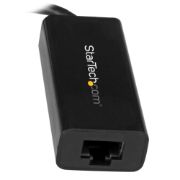 Image de StarTech.com Adaptateur USB C vers Gigabit Ethernet - Noir - Adaptateur Réseau LAN USB 3.0 vers RJ45 - USB Type C vers Ethernet (US1GC30B)
