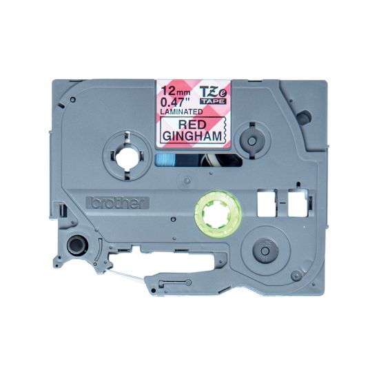 Image de Brother ruban d'étiquette Noir sur rouge (TZE-MPRG31)