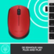 Image de Logitech M171 Red-K souris Ambidextre RF sans fil Optique 1000 DPI (910-004641)