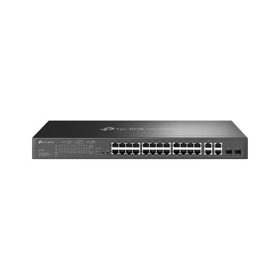 Image de TP-Link Omada commutateur réseau Géré L2 Fast Ethernet (10/100) Connexion Ethernet, supportant l'alimentation via ce port (PoE) 1U Noir (SL2428P)