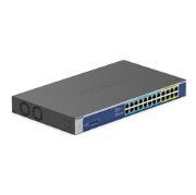 Image de NETGEAR GS524UP Non-géré Gigabit Ethernet (10/100/1000) Connexion Ethernet, supportant l'alimentation via ce port (PoE) Gris (GS524UP-100EUS)