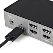 Image de StarTech.com Dock USB-C & USB-A - Station d'Accueil Universelle à Triple Écran DisplayPort & HDMI 4K 60Hz - 85W Power Delivery, 6x USB Hub, GbE, Audio - USB 3.1 Gen 2 10Gbps (DK31C3HDPDUE)