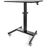 Image de StarTech.com Bureau Mobile Assis-Debout - Poste de Travail Ergonomique à Roulettes - Table Ordinateur Réglable en Hauteur One-Touch - Chariot Informatique pour PC Portable/Ordin ... (STSCART2)