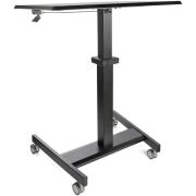 Image de StarTech.com Bureau Mobile Assis-Debout - Poste de Travail Ergonomique à Roulettes - Table Ordinateur Réglable en Hauteur One-Touch - Chariot Informatique pour PC Portable/Ordin ... (STSCART2)