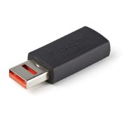Image de StarTech.com Adaptateur Chargeur USB Sécurisé - Data Blocker - Charge Only USB-A Mâle vers Femelle - Protection Chargeur No-Data pour SmartPhone/Tablette - Adaptateur Blocage ... (USBSCHAAMF)