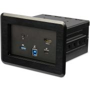 Image de StarTech.com Boîtier de connectivité pour table de conférence - Station d'accueil escamotable - 4K HDMI et Power Delivery (KITBZDOCK)