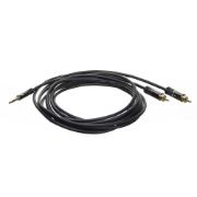 Image de ACT câble audio 1,5 m 3,5mm 2 x RCA Noir (AC3605)