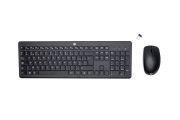 Image de HP 230 Wireless Mouse and Keyboard Combo clavier Souris incluse Bureau RF sans fil AZERTY Belge Noir (18H24AA#AC0)