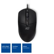 Image de ACT souris Bureau Ambidextre USB Type-A IR LED 1000 DPI (AC5005)