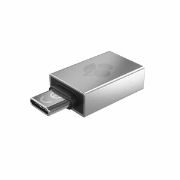 Image de CHERRY changeur de genre de câble USB-A USB-C Argent (61710036)