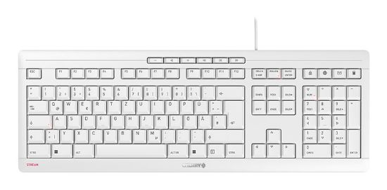 Image de CHERRY STREAM clavier Bureau USB QWERTZ Allemand Blanc (JK-8500DE-0)