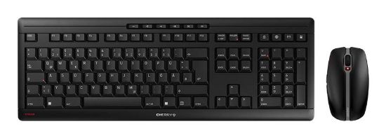 Image de CHERRY Stream Desktop clavier Souris incluse Bureau RF sans fil QWERTZ Allemand Noir (JD-8500DE-2)