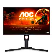 Image de AOC G3 écran plat de PC 62,2 cm (24.5") 1920 x 1080 pixels Full HD Noir, Rouge (25G3ZM/BK)