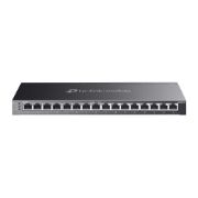 Image de TP-Link Omada commutateur réseau Géré L2/L2+ Gigabit Ethernet (10/100/1000) Connexion Ethernet, supportant l'alimentation via ce port (PoE) Noir (SG2016P)