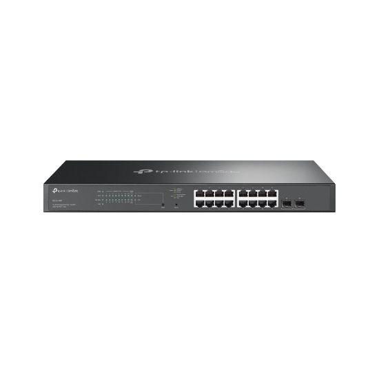 Image de TP-Link Omada commutateur réseau Géré L2/L2+ Gigabit Ethernet (10/100/1000) Connexion Ethernet, supportant l'alimentation via ce port (PoE) 1U Noir (SG2218P)