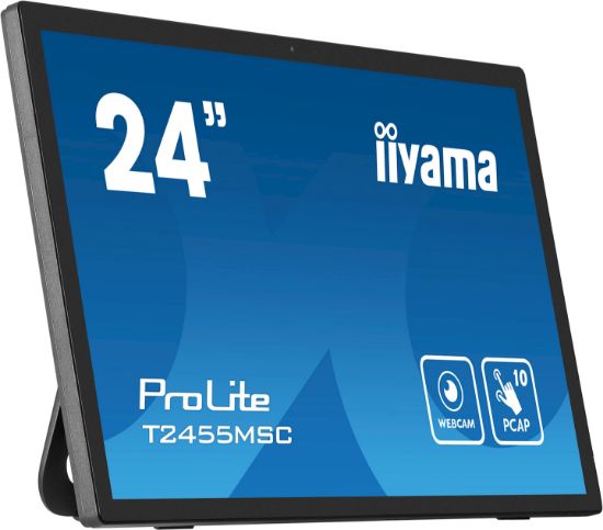 Image de iiyama écran plat de PC 61 cm (24") 1920 x 1080 pixels Full HD LED Écran tactile Noir (T2455MSC-B1)