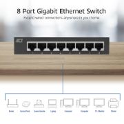 Image de ACT commutateur réseau Non-géré Gigabit Ethernet (10/100/1000) Gris (AC4418)