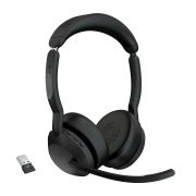 Image de Jabra Evolve2 55 Casque Sans fil Arceau Bureau/Centre d'appels Bluetooth Socle de chargement Noir (25599-989-999)