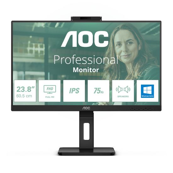 Image de AOC écran plat de PC 60,5 cm (23.8") 1920 x 1080 pixels Full HD LED Noir (24P3CW)