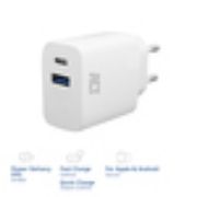 Image de ACT chargeur d'appareils mobiles Universel Blanc Secteur Charge rapide Auto (AC2122)