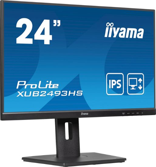 Image de iiyama ProLite écran plat de PC 60,5 cm (23.8") 1920 x 1080 pixels Full HD LED Noir (XUB2493HS-B6)