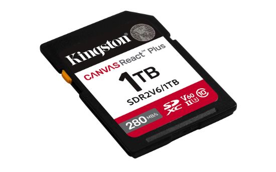 Image de Kingston Technology 1TB Canvas React Plus SDXC UHS-II 280R/150W U3 V60 for Full HD/4K (SDR2V6/1TB)
