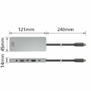 Image de ACT Station d'accueil USB-C 4K / 8K 30Hz pour 1 moniteur HDMI, 2,5 Gigabit ethernet, USB-C 10Gbps, USB-A 10Gbps, audio 3,5mm, PD pass-through (AC7095)