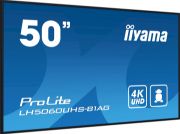 Image de iiyama Écran d'affichage dynamique Carte A numérique 125,7 cm (49.5") LED Wifi 500 cd/m² 4K Ultra HD Noir Intégré dans le processeur Android 11 24/7 (LH5060UHS-B1AG)