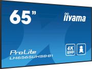 Image de iiyama Écran d'affichage dynamique En forme de kiosk 163,8 cm (64.5") LED Wifi 800 cd/m² 4K Ultra HD Noir Intégré dans le processeur Android 11 24/7 (LH6565UHSB-B1)