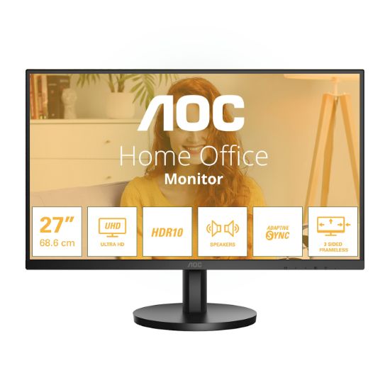 Image de AOC B3 écran plat de PC 68,6 cm (27") 3840 x 2160 pixels 4K Ultra HD LCD Noir (U27B3A)