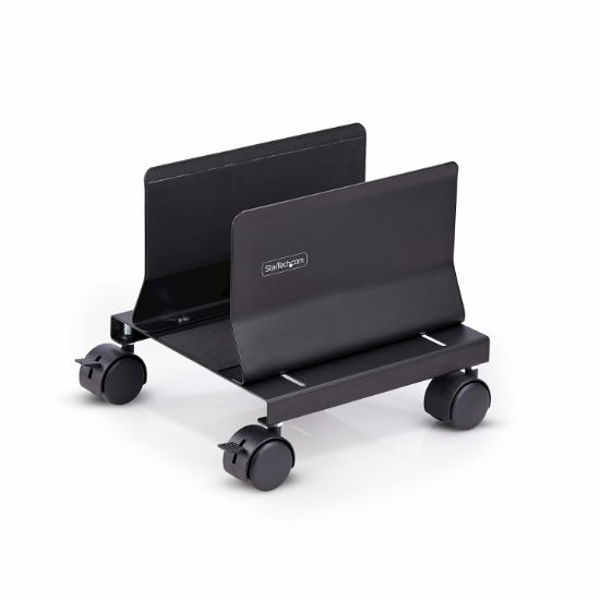 Image de StarTech.com Support Mobile pour Unité Centrale, Support Mobile pour Unité Centrale PC à Roulettes, Charge Maximale de 21kg, Chariot à Roulettes pour Ordinateur de Bureau, ... (CPUMOBILESTND)