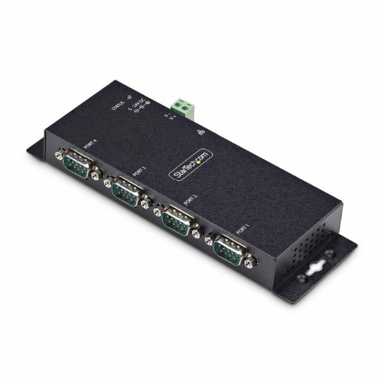 Image de StarTech.com Adaptateur Série vers Ethernet à 4 Ports, Serveur de Périphériques Série IP pour Périphériques RS232 Distants, Montage Mural/ Rail DIN, Boîtier Métalliqu ... (I43-SERIAL-ETHERNET)