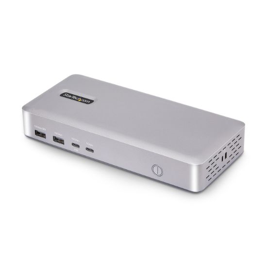 Image de StarTech.com Station d'Accueil USB4, USB-C 40Gbps, Double Vidéo HDMI, Jusqu'à 2x 4K 60Hz 4:4:4 (RGB) ou 2x 4K 120Hz 4:2:2, Dock Multi-Moniteur, 6x USB, 2.5GbE, 100W PD (155UE-USB4-DOCK)